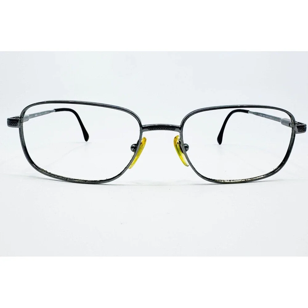 Prada Eyeglass Frames Mens Gunmetal Rectangular VPR 52A 52-18-135